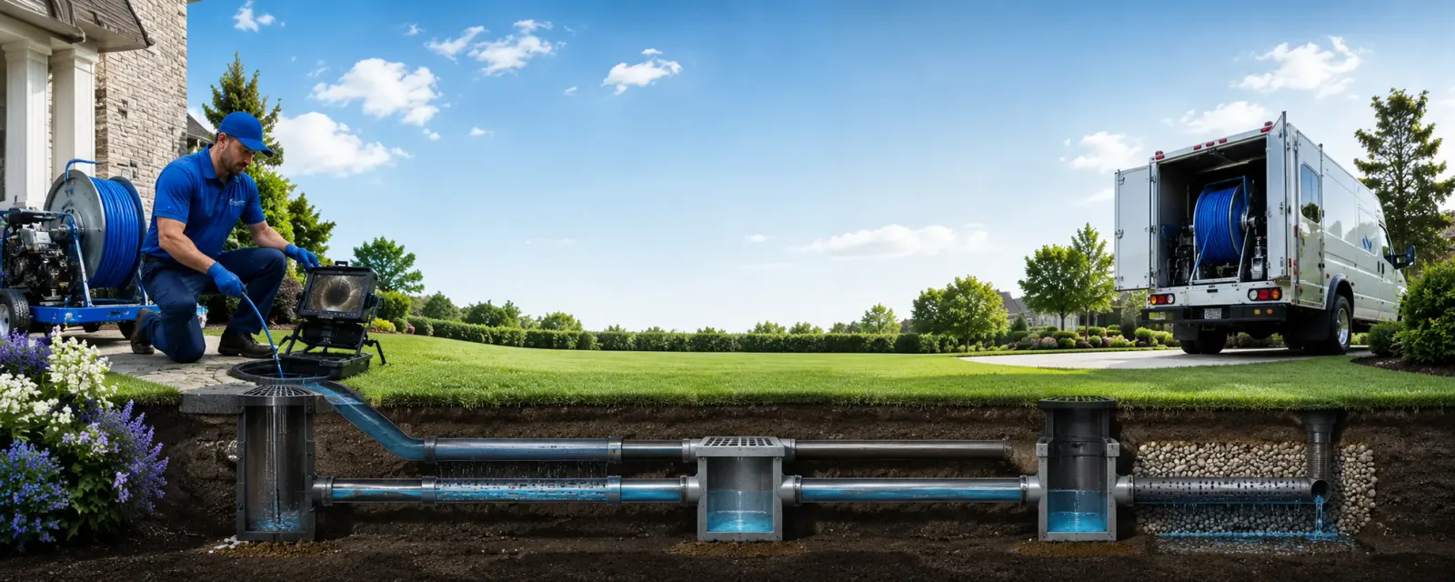 Outdoor drain cleaning information for Peggs, OK